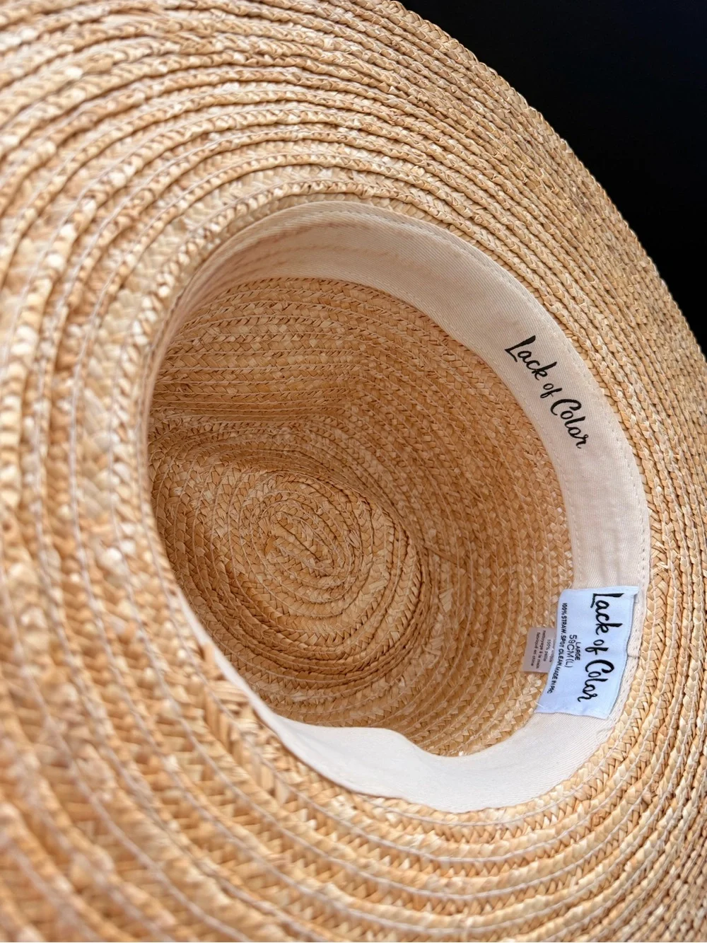 Spencer Wide Brimmed Fedora Hat with Black Band - Natural